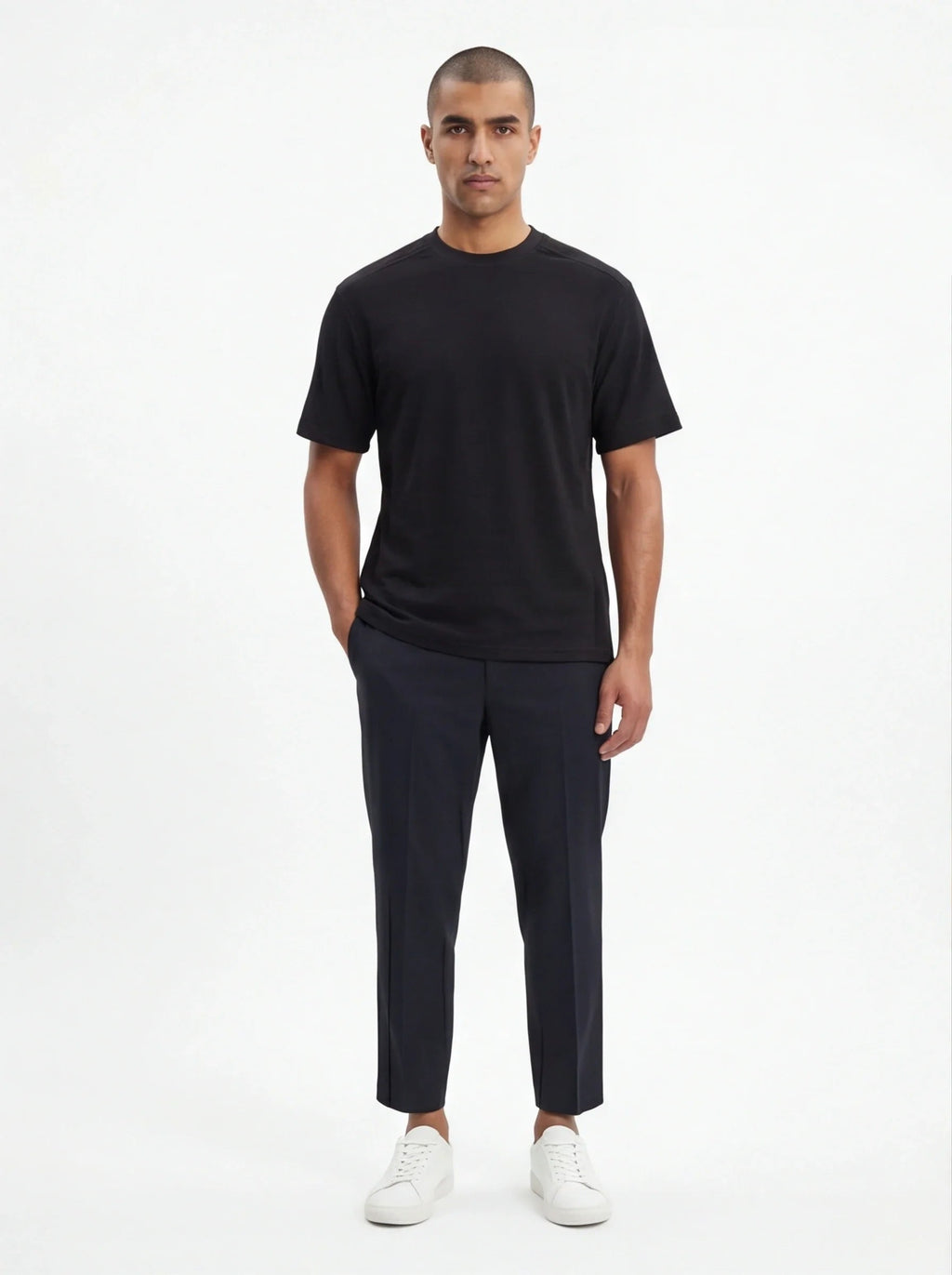 Avant - Garde T-Shirt – with a Silk - Like Touch with Architectural Design - NEXORANEXORA