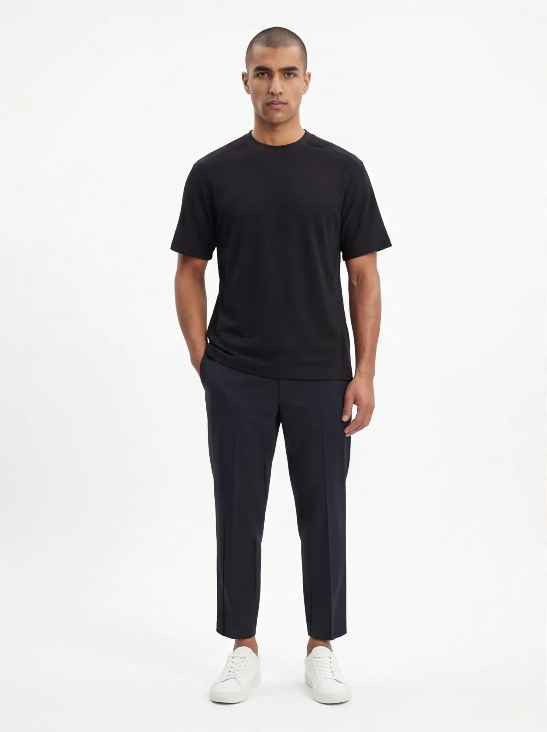 Avant - Garde T-Shirt – with a Silk - Like Touch with Architectural Design - NEXORANEXORA